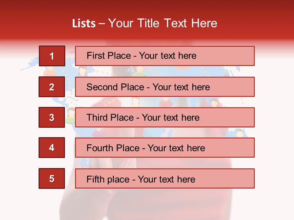 Man Friend Button PowerPoint Template