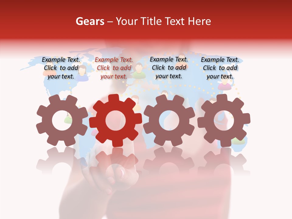 Man Friend Button PowerPoint Template