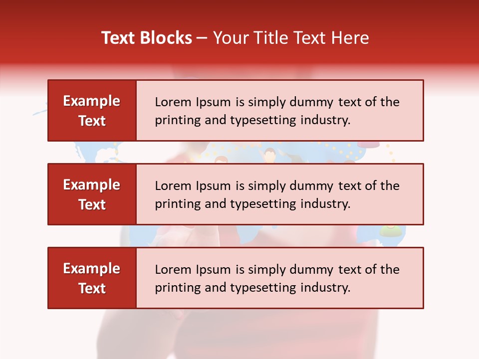 Man Friend Button PowerPoint Template