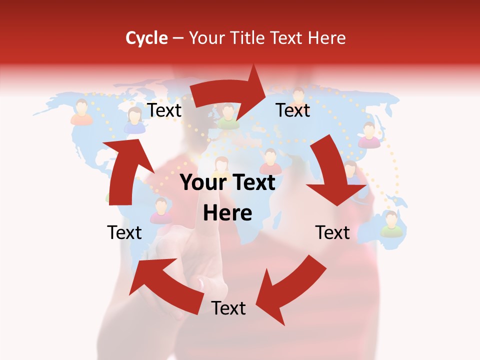 Man Friend Button PowerPoint Template