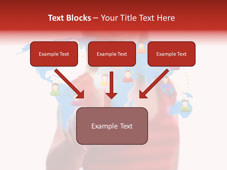 Man Friend Button PowerPoint Template