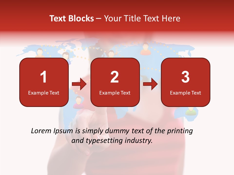 Man Friend Button PowerPoint Template