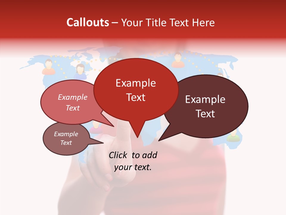 Man Friend Button PowerPoint Template