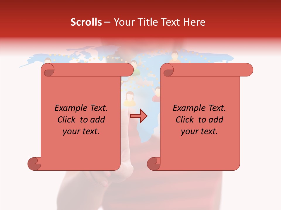 Man Friend Button PowerPoint Template