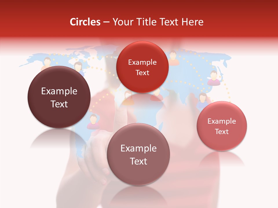 Man Friend Button PowerPoint Template