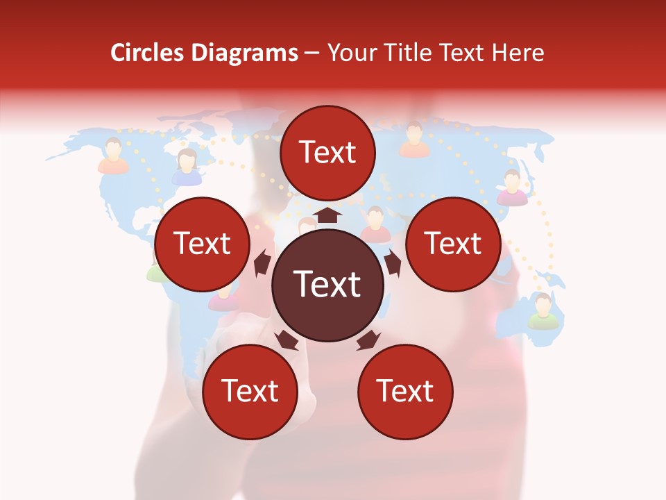 Man Friend Button PowerPoint Template