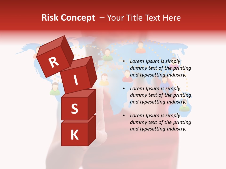 Man Friend Button PowerPoint Template