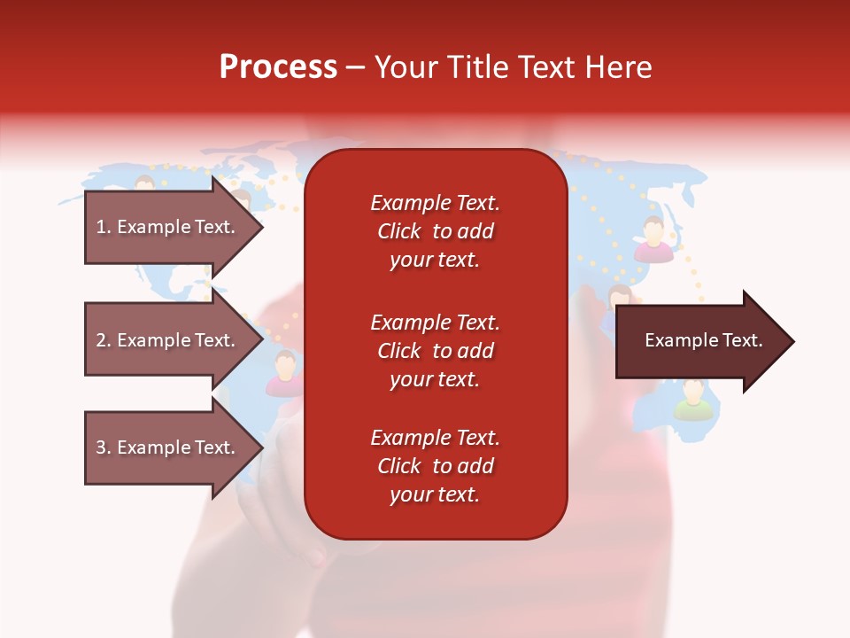 Man Friend Button PowerPoint Template