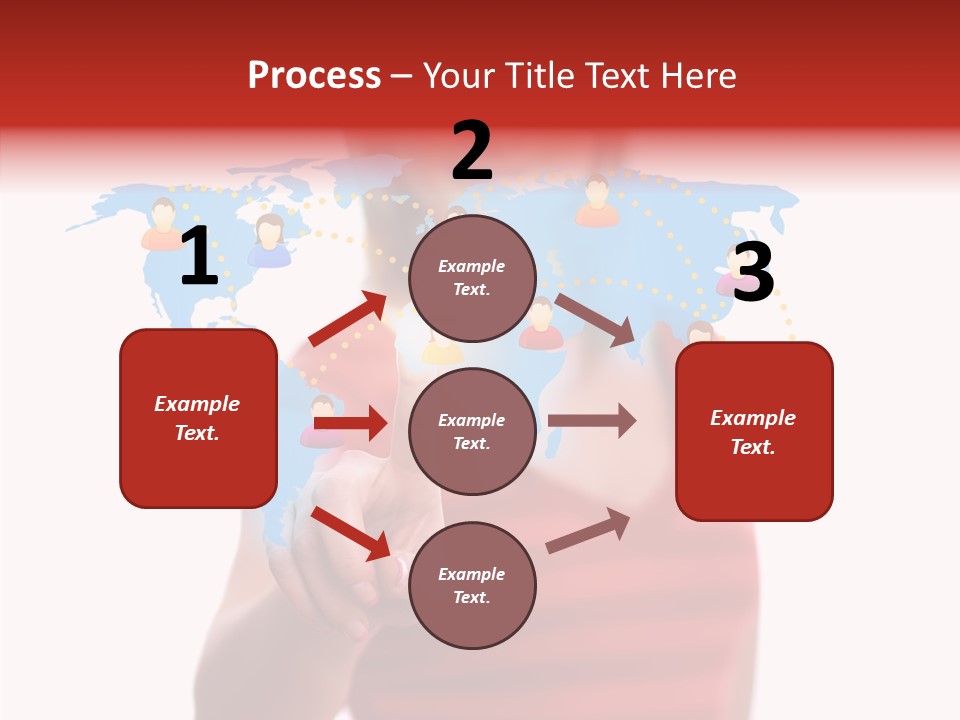 Man Friend Button PowerPoint Template