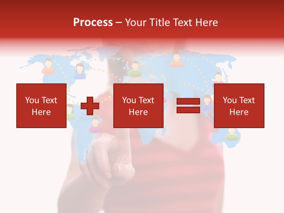 Man Friend Button PowerPoint Template