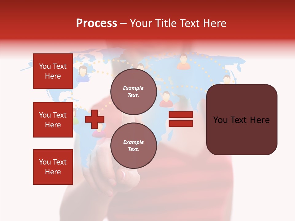 Man Friend Button PowerPoint Template