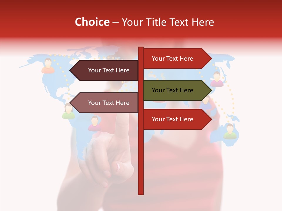 Man Friend Button PowerPoint Template