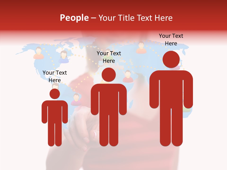 Man Friend Button PowerPoint Template