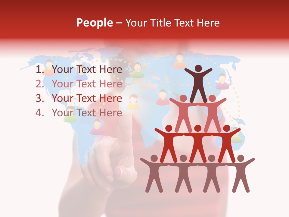 Man Friend Button PowerPoint Template