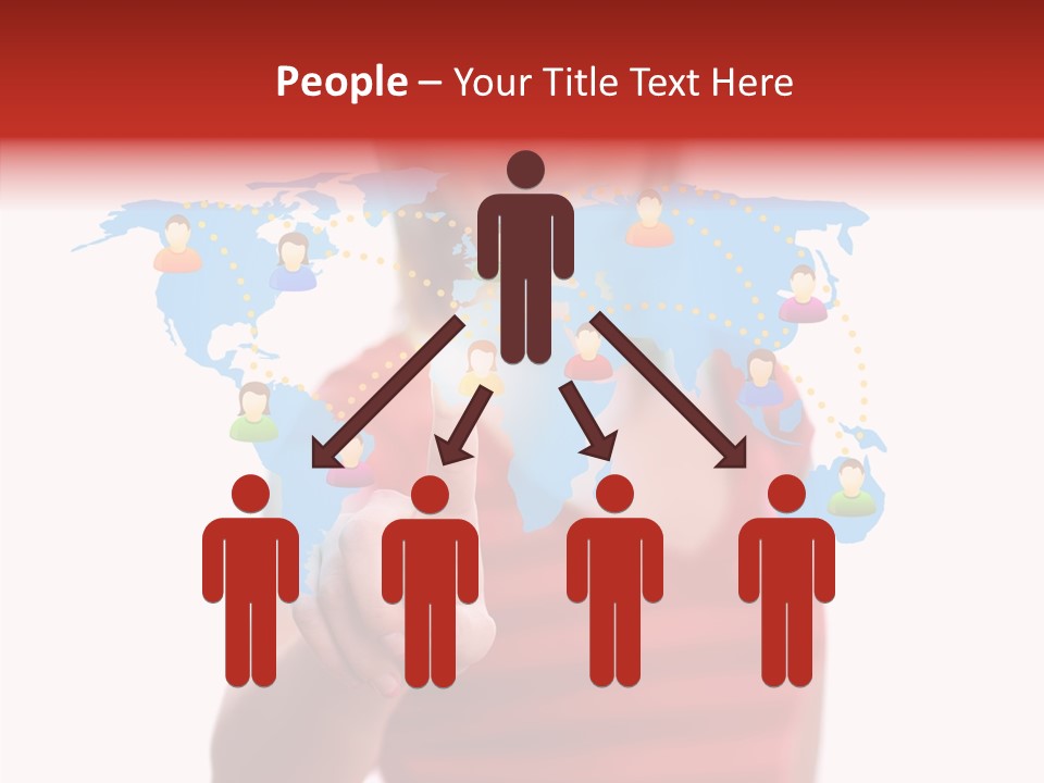 Man Friend Button PowerPoint Template