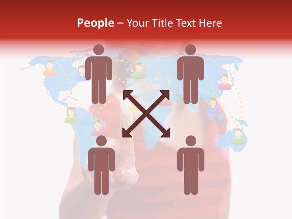 Man Friend Button PowerPoint Template