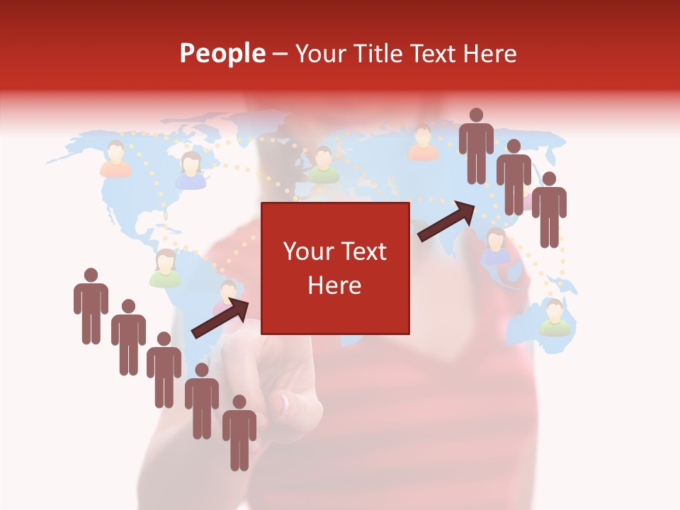 Man Friend Button PowerPoint Template