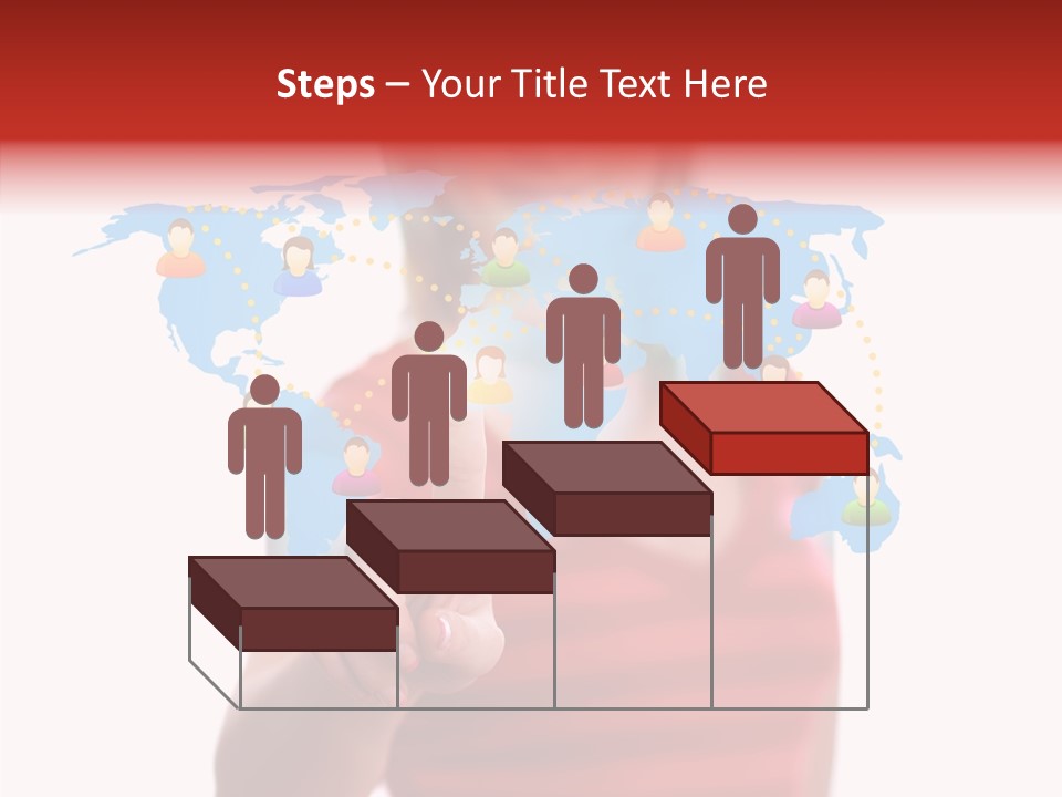 Man Friend Button PowerPoint Template