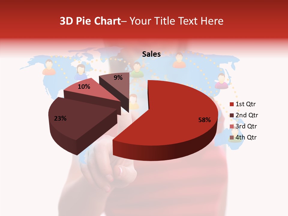 Man Friend Button PowerPoint Template