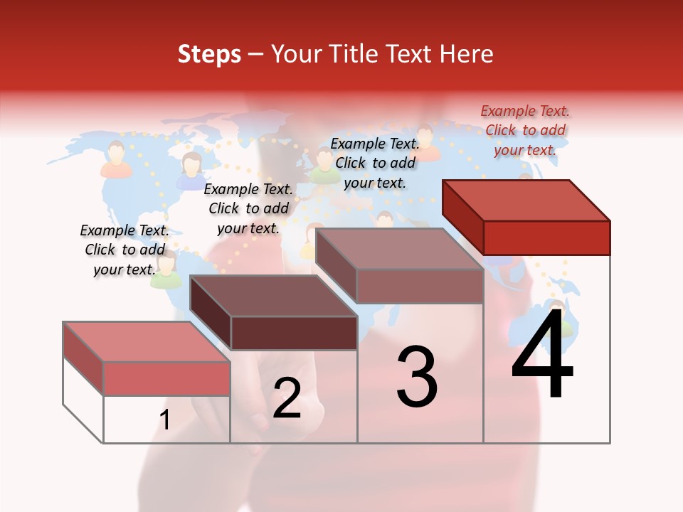 Man Friend Button PowerPoint Template