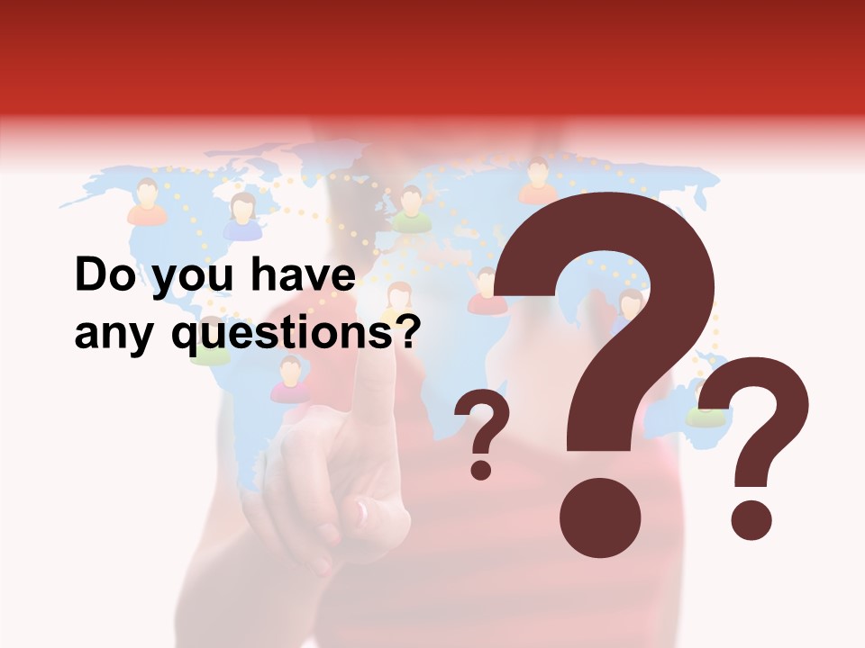 Man Friend Button PowerPoint Template