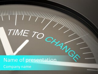 Conceptual Minute Change PowerPoint Template