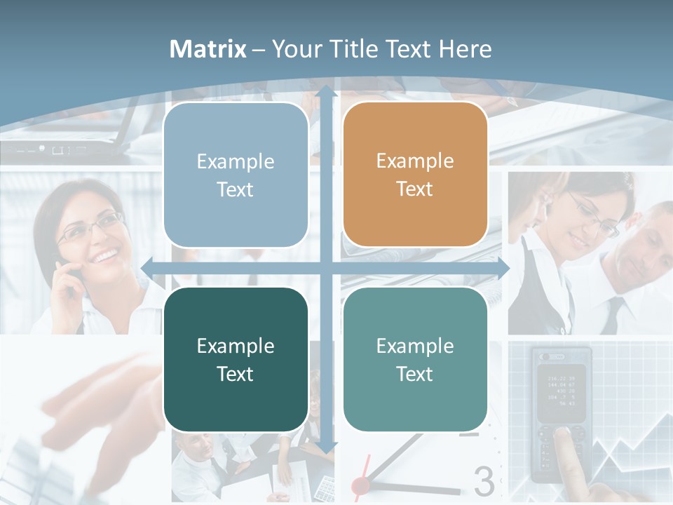 Clock Plan News PowerPoint Template