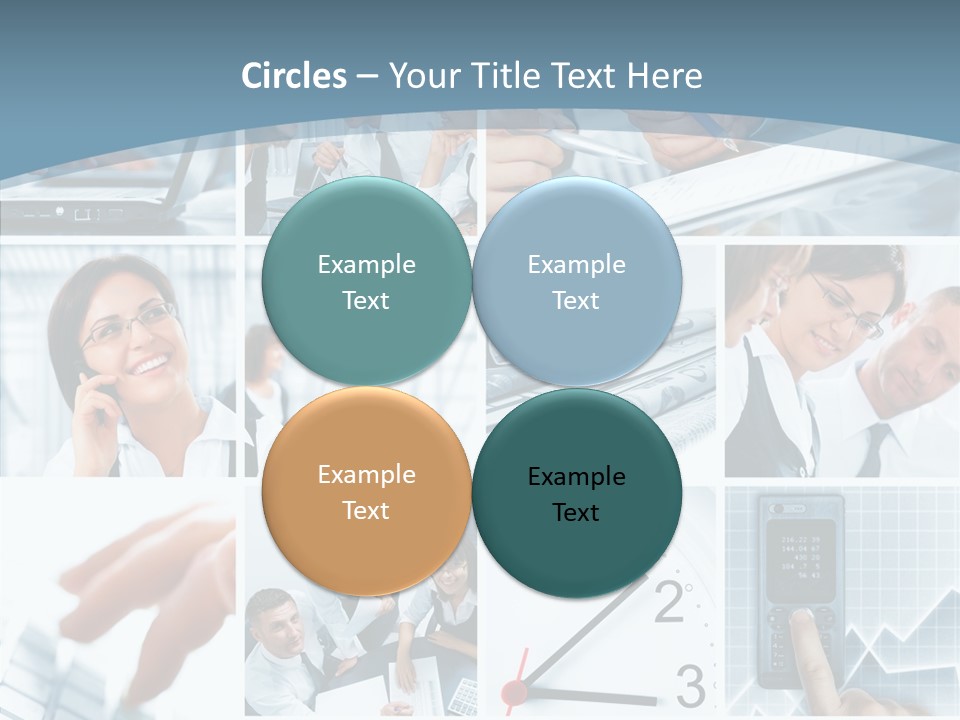 Clock Plan News PowerPoint Template