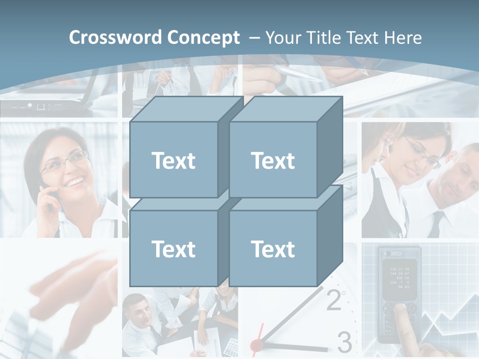 Clock Plan News PowerPoint Template