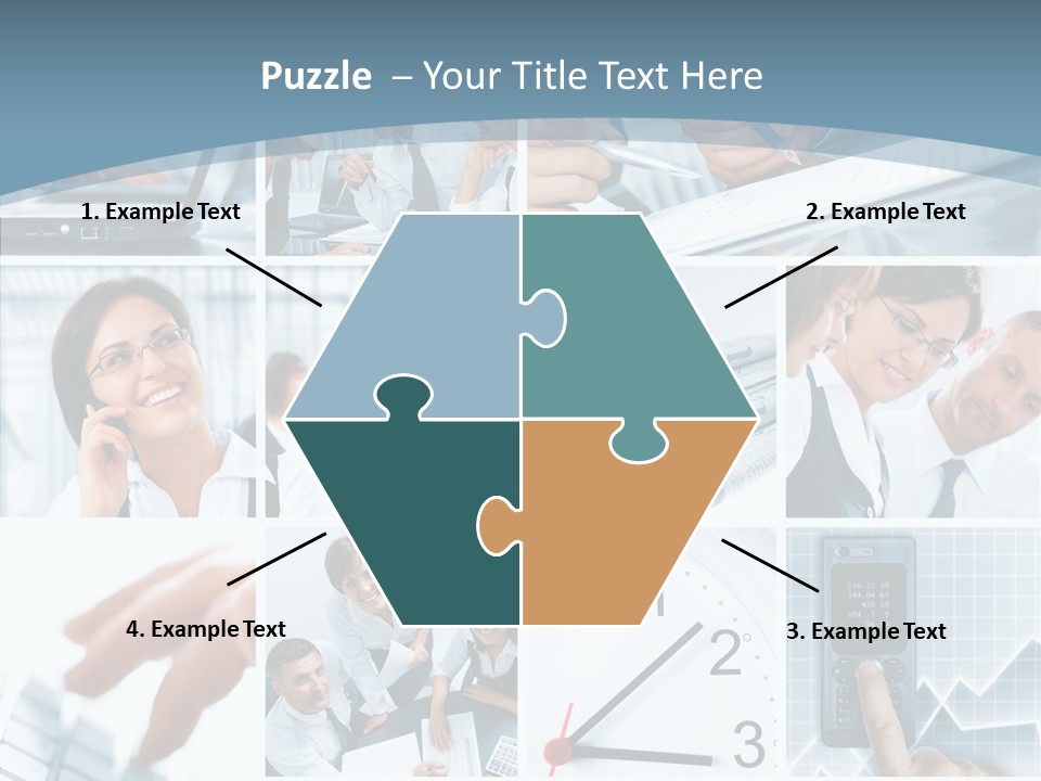 Clock Plan News PowerPoint Template