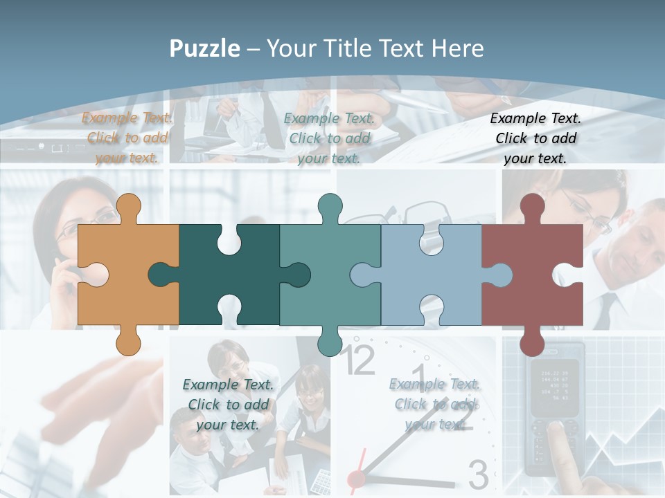 Clock Plan News PowerPoint Template