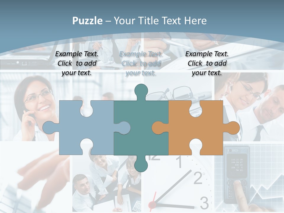 Clock Plan News PowerPoint Template