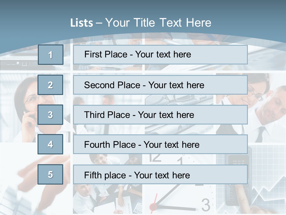 Clock Plan News PowerPoint Template