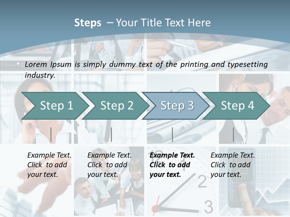 Clock Plan News PowerPoint Template