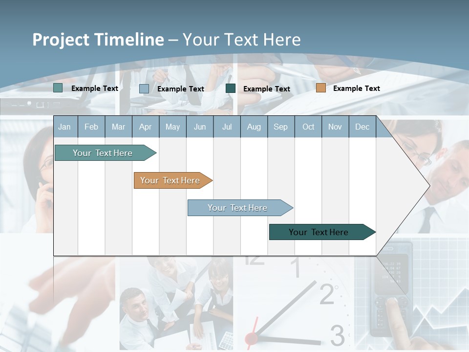 Clock Plan News PowerPoint Template