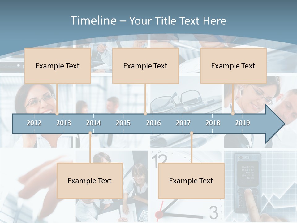 Clock Plan News PowerPoint Template