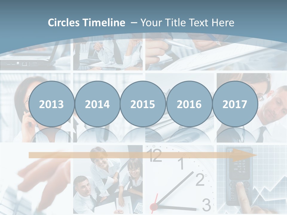 Clock Plan News PowerPoint Template