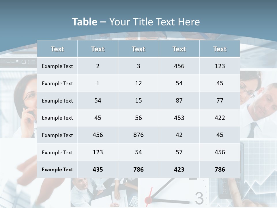 Clock Plan News PowerPoint Template