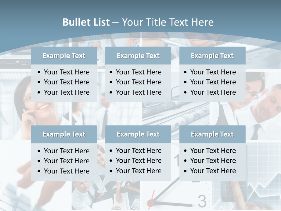Clock Plan News PowerPoint Template
