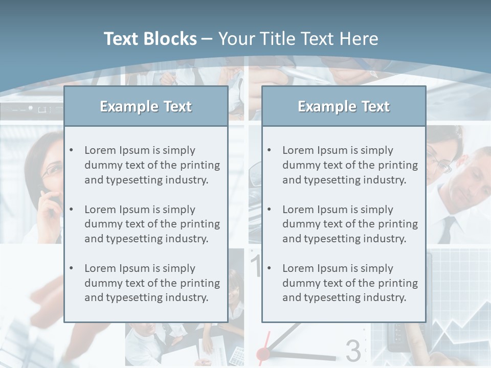 Clock Plan News PowerPoint Template
