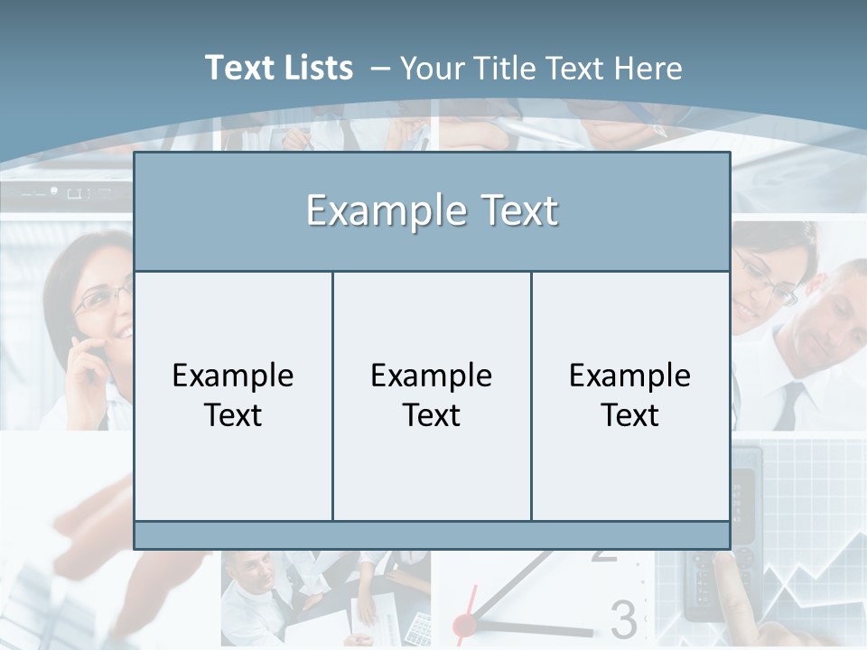 Clock Plan News PowerPoint Template