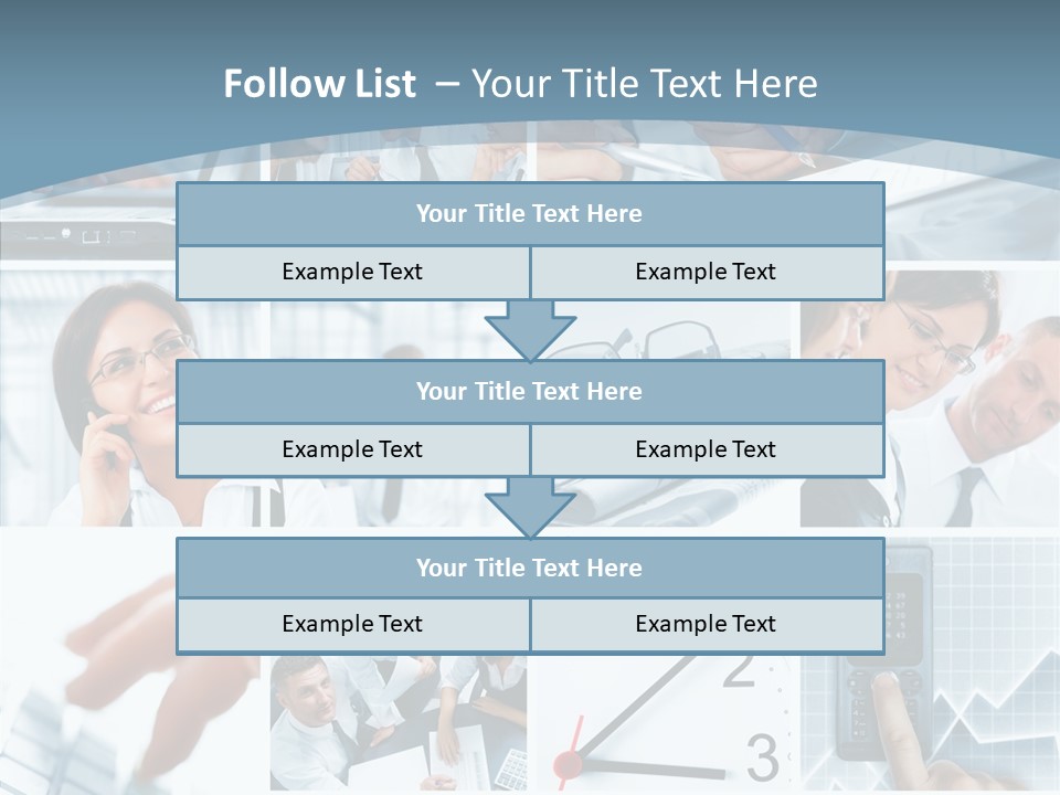 Clock Plan News PowerPoint Template