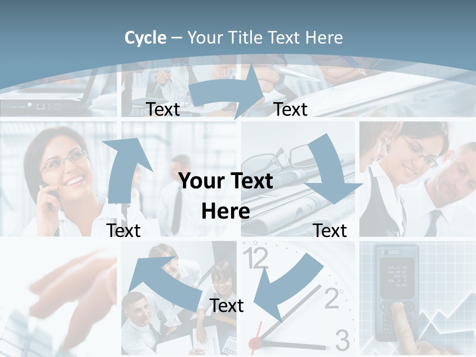 Clock Plan News PowerPoint Template