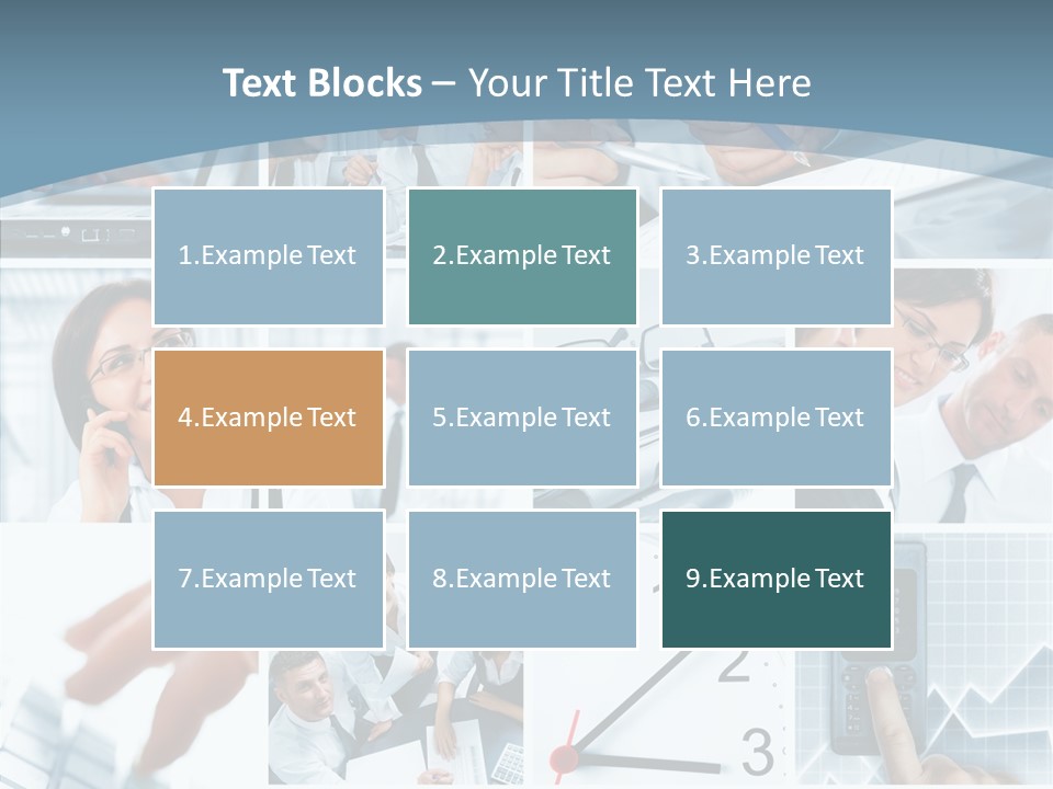 Clock Plan News PowerPoint Template