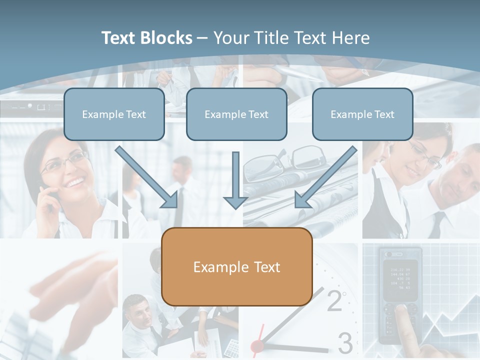 Clock Plan News PowerPoint Template