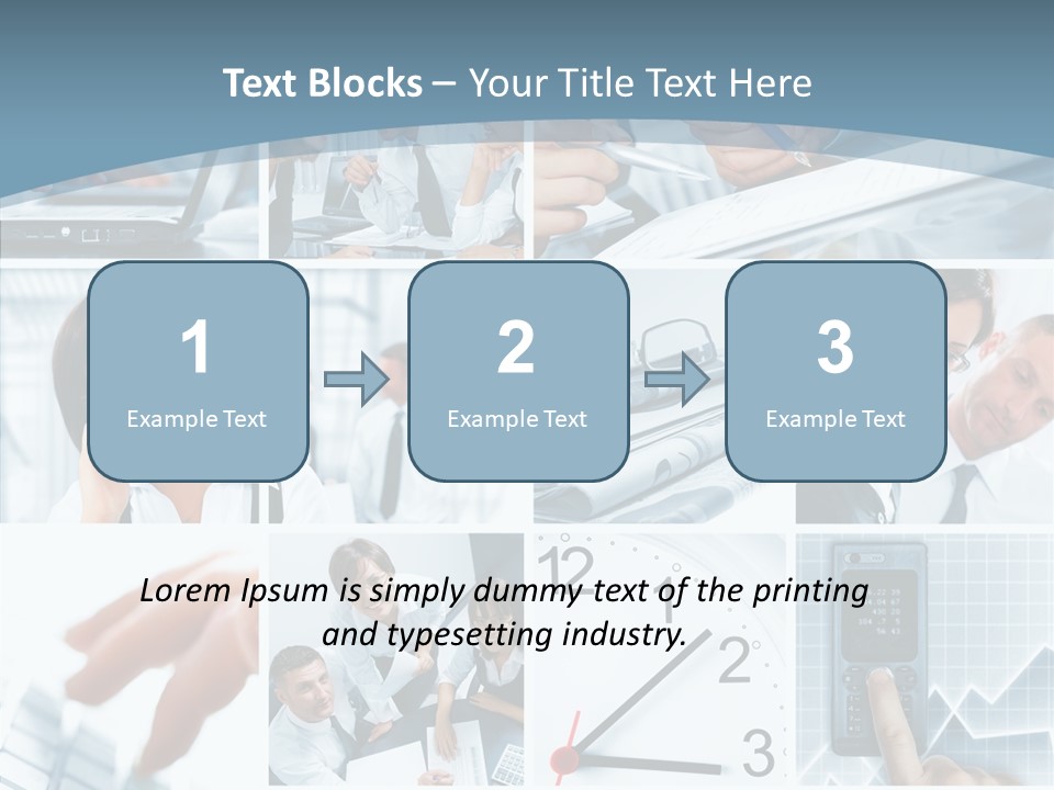 Clock Plan News PowerPoint Template