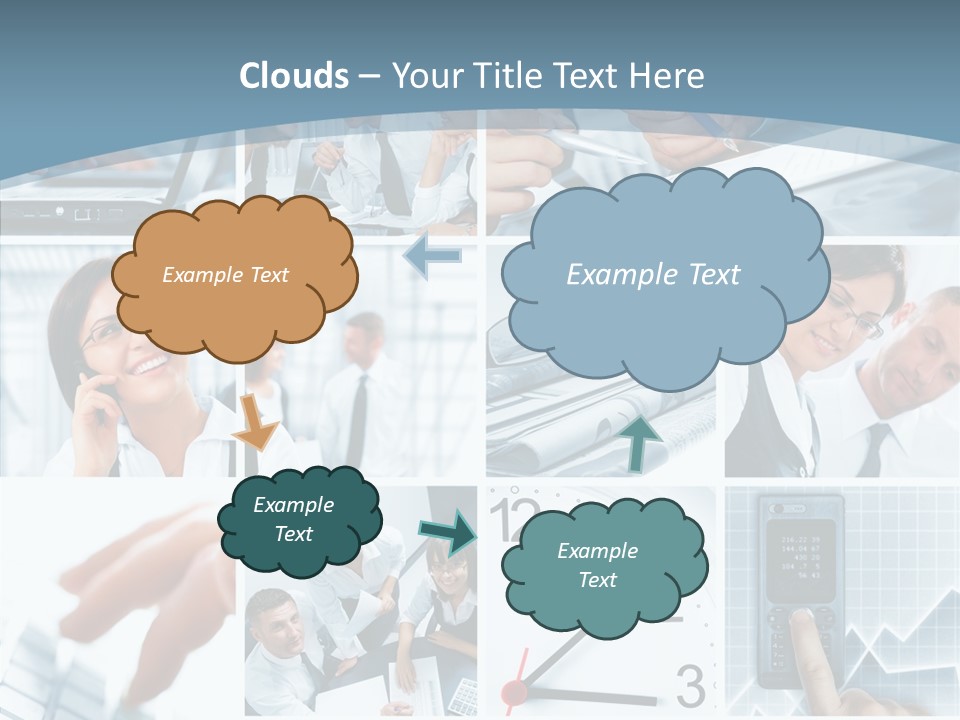 Clock Plan News PowerPoint Template