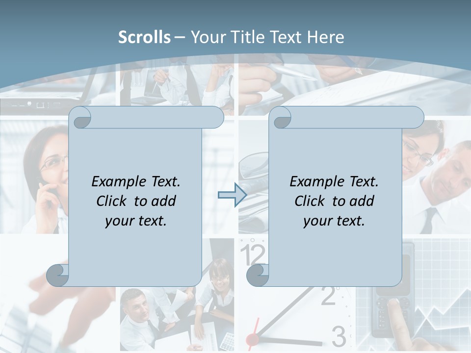 Clock Plan News PowerPoint Template