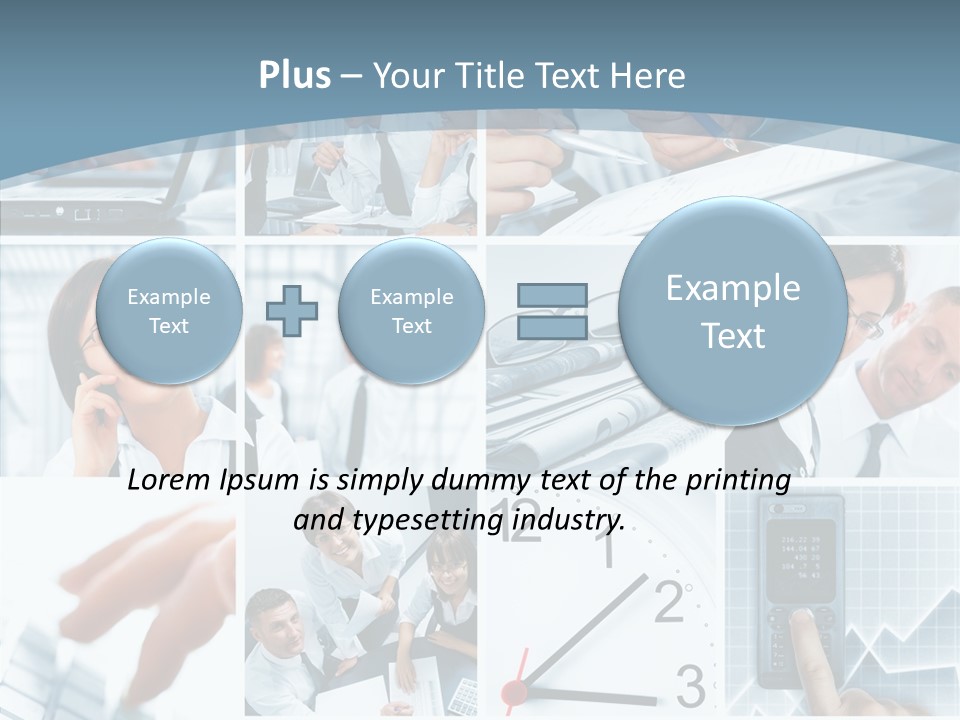 Clock Plan News PowerPoint Template