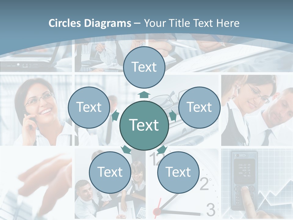 Clock Plan News PowerPoint Template
